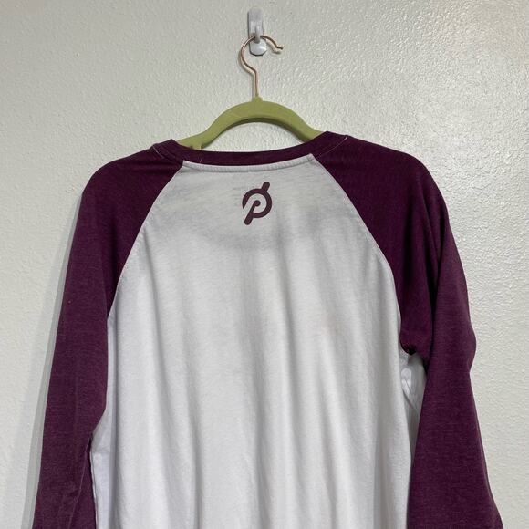 Peloton White Logo Baseball Tee Sz XL - Picture 9 of 13
